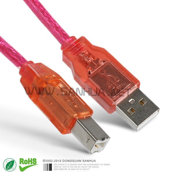 东莞CABLE USB A-B IMAC RED