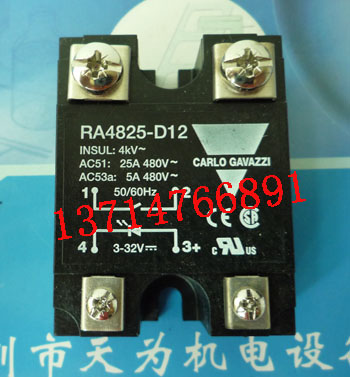 CARLO GAVAZZI瑞士佳乐RA4825-D12，ra4890ha12单相固态继电器