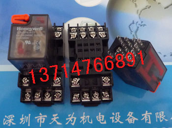 SZR-MY4-H-T1美国霍尼韦尔HONEYWELL中间继电器销售电话：0755-29412191