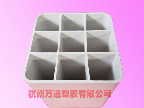 9孔PVC电缆保护管价格 9孔格栅式PVC塑料管
