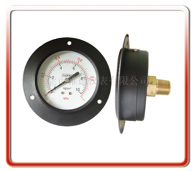 100MM盘形黑色铁壳气压表、普通气压表、机械式气压表