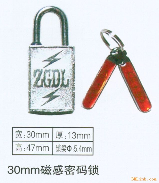 电力30mm磁感密码表箱锁