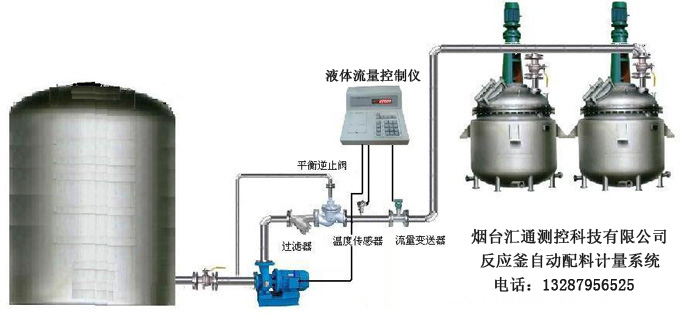 反应釜配料自动计量系统