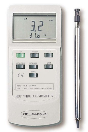 臺(tái)灣路昌AM4204HA電熱線型風(fēng)速計(jì)AM-4204HA數(shù)字風(fēng)速儀AM 4204HA