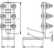 SLG-Q(D)系列螺栓型铜铝过渡设备线夹