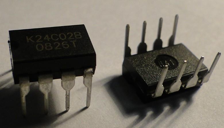 K24C02、24C04、24C08、24C16、24C64