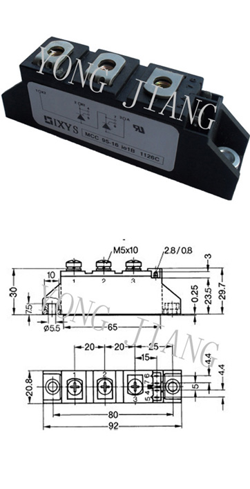  IXYS雙向可控硅模塊MCC95-16 　 