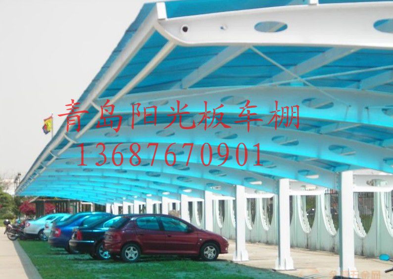 淄博阳光板防雨棚车棚 淄博阳光板车 阳光板防雨棚