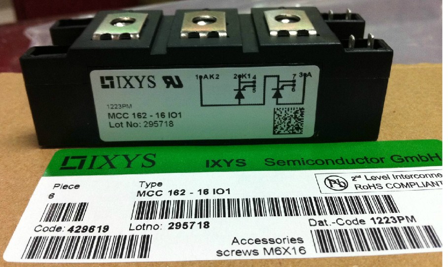德国IXYS可控硅MCC72-16io1B 、MCC162-16io1