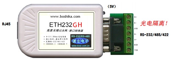 波仕电子ETH232GH 以太网转RS232 以太网转RS485