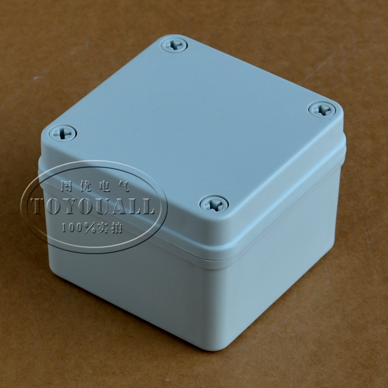 图优 100×100×75mm防水接线盒 塑料阻燃接线盒 密封开关盒 IP66