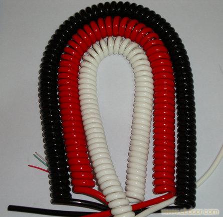 聚氨酯护套弹簧线 螺旋电缆
