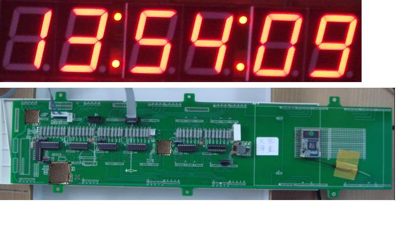 发电厂电力行业IRIG- B码同步时钟校正数码时间显示板时钟系统