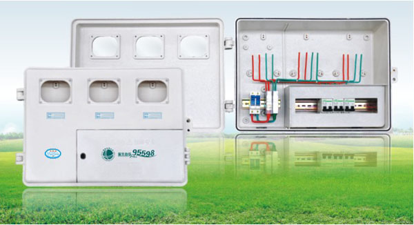 许昌单相3表位SMC玻璃钢电能计量箱