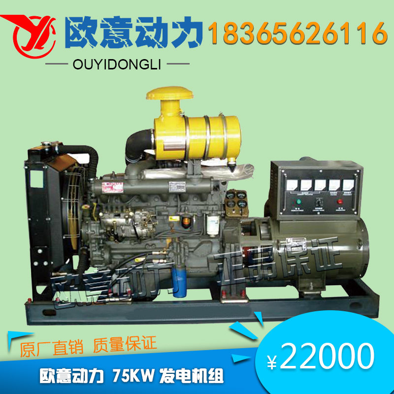 75kw柴油发电机组养殖场用发电机组应急发电机柴油机