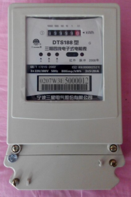 特价宁波三星计度显示三相电子表DTS188-10（40）A 1.5（6）A